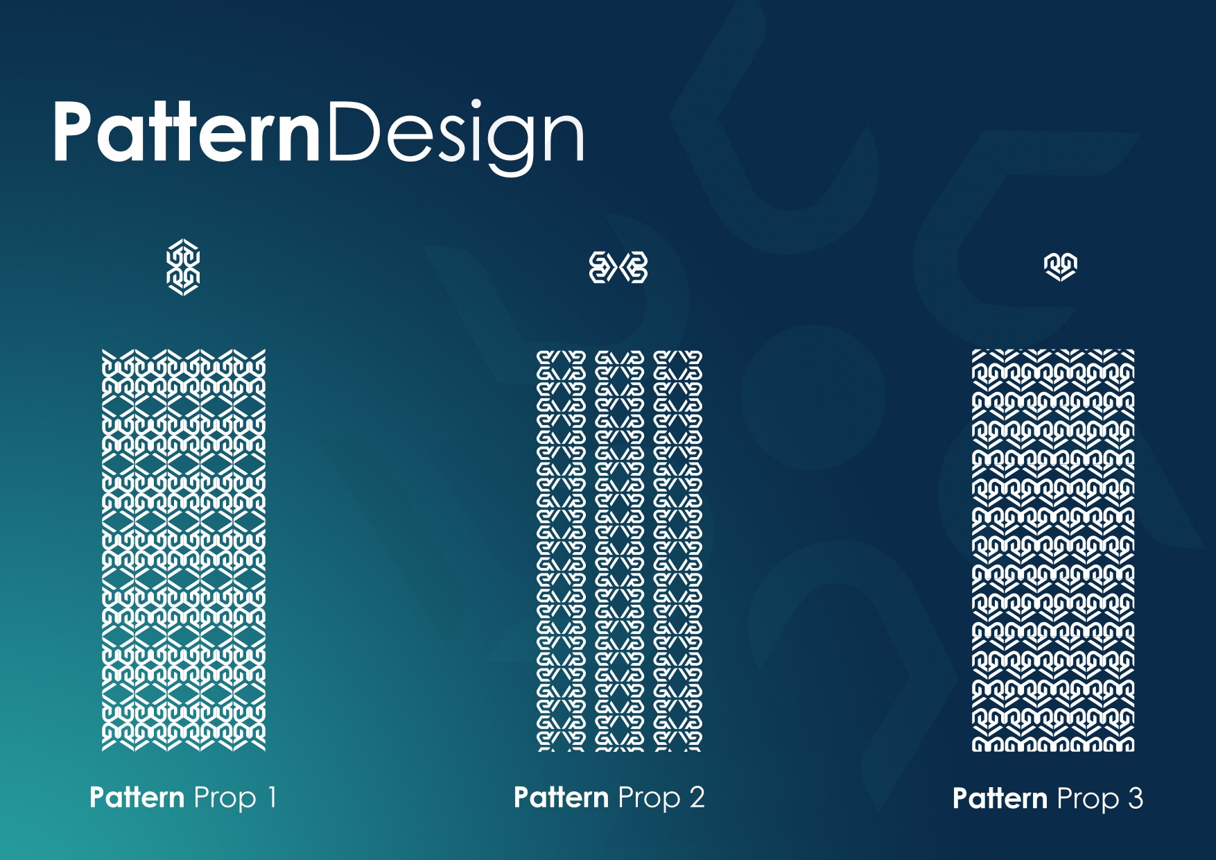 Guichet Unique visual pattern built from repeated identity modules