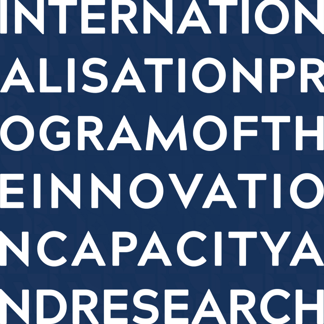 IPTICAR typographic composition focused on internationalisation, innovation, capacity, and research